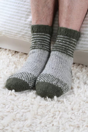 Aberdovey Sofa Socks, Moss