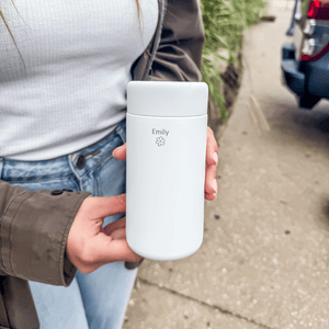 Stainless Steel Reusable Cup 12oz - Oat Milk