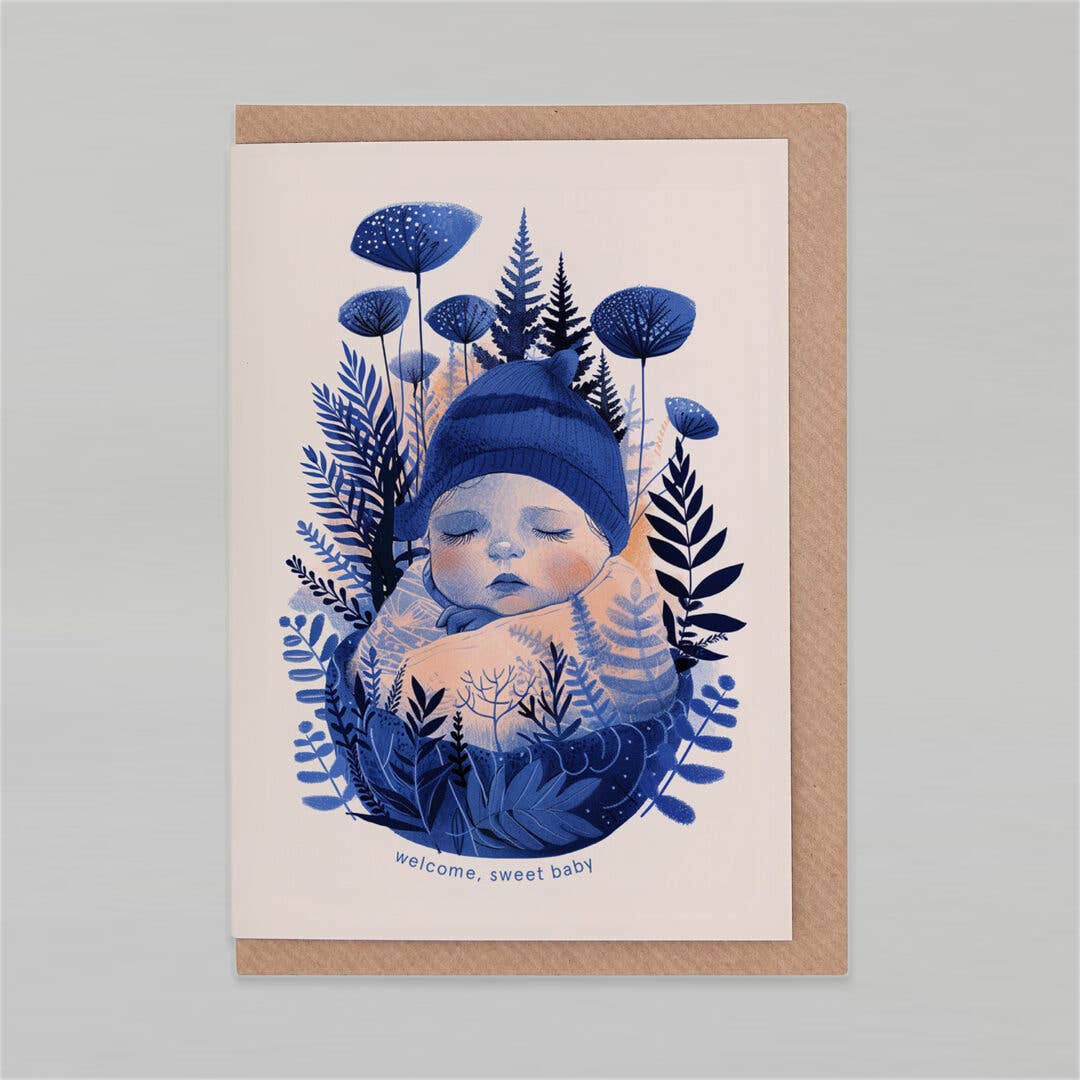 Welcome sweet baby | New Baby Card | Gender Neutral