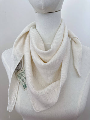 Eco cashmere ZO-MA Knitted Triangle Scarf -  Burgundy