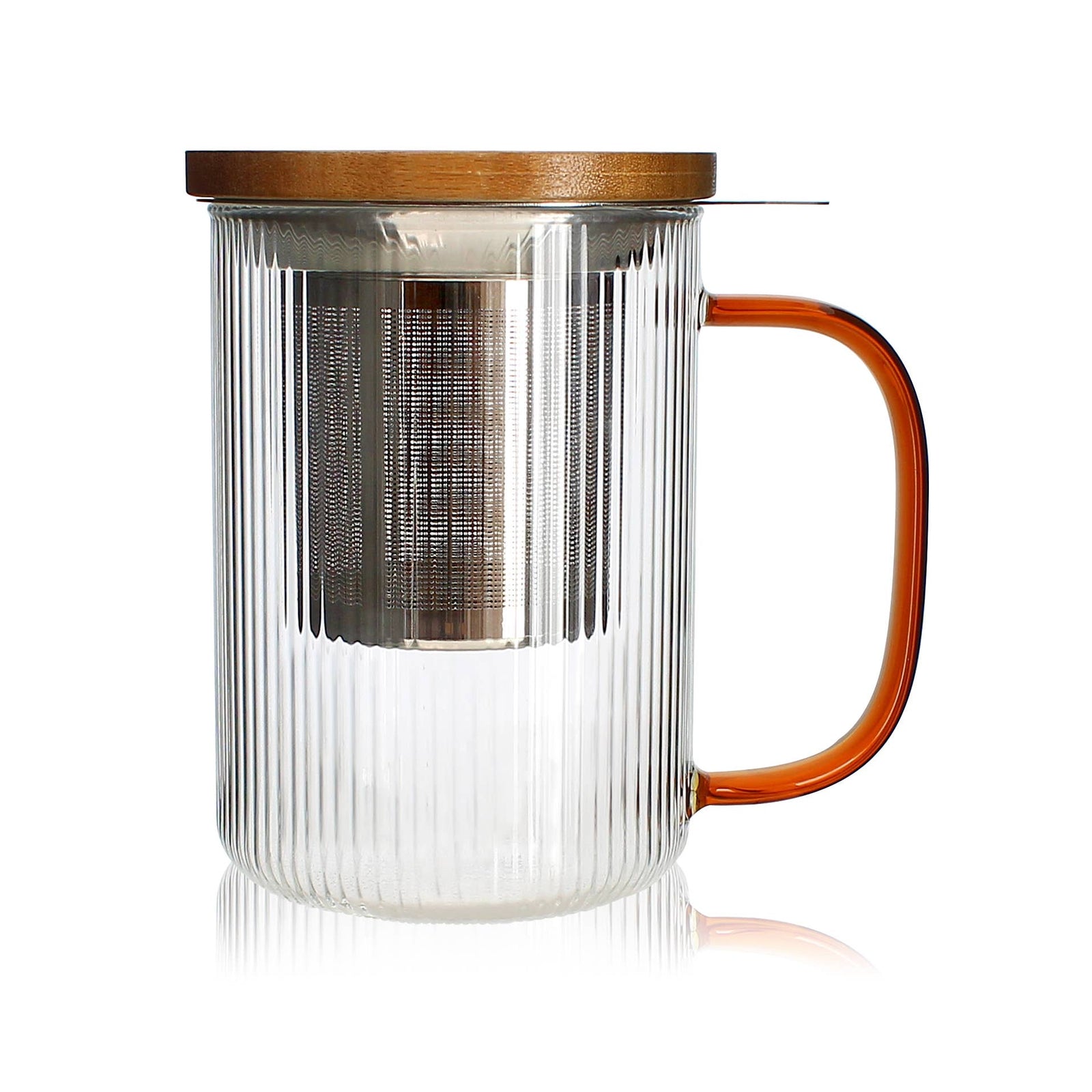 Karl Glass Mug with Filter, 475ml