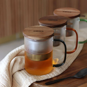 Karl Glass Mug with Filter, 475ml