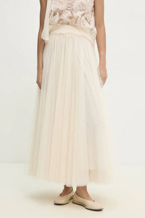 Maria maxi-length tulle skirt PLUS SIZE / TALL - CK08365: Old rose / 2S/M