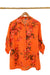 Floral shirt in linen blend