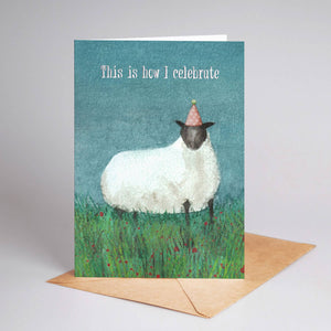 Funny Dry Humour Animal Sheep Birthday Card Floral Meadow