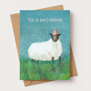 Funny Dry Humour Animal Sheep Birthday Card Floral Meadow