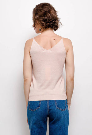 Shiny lurex tank top - 8752