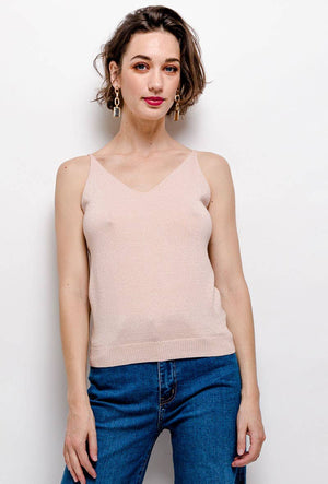 Shiny lurex tank top - 8752