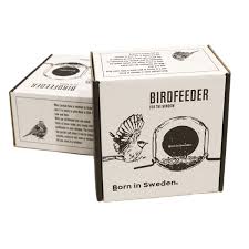 Born In Sweden Bird Feeder Window Closeup