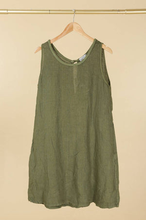 Colette Dress with Pockets, Green