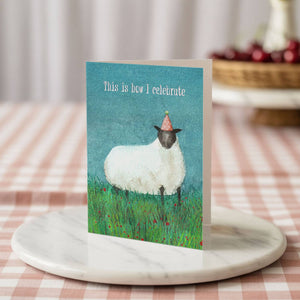 Funny Dry Humour Animal Sheep Birthday Card Floral Meadow