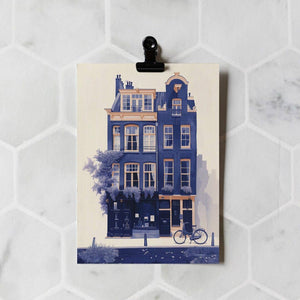 Wisteria on the canal house | Everyday Greeting Card | Dutch