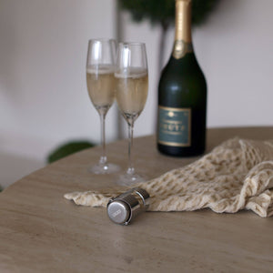 Stainless steel champagne cork