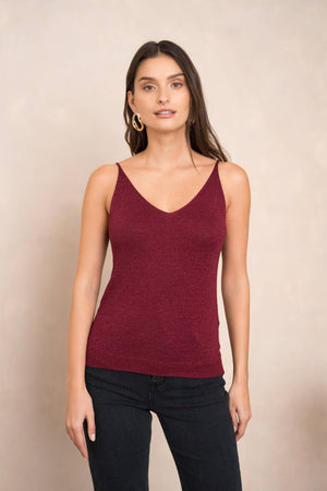 Shiny lurex tank top - 8752