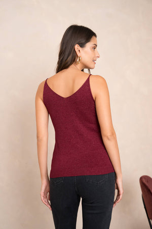 Shiny lurex tank top - 8752