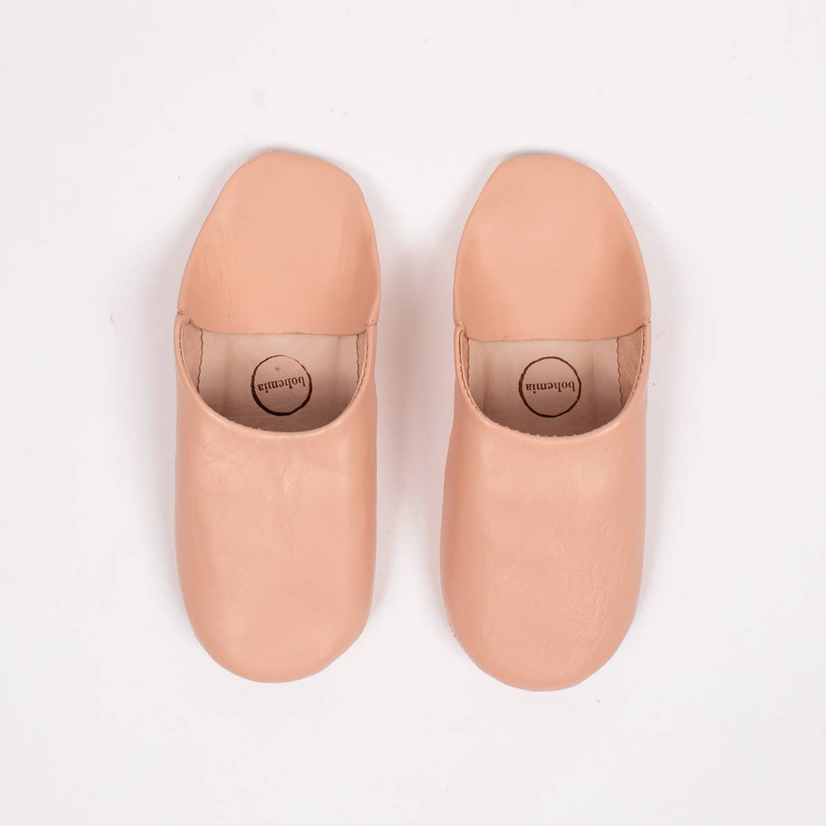 Moroccan Babouche Basic Slippers, Ballet Pink