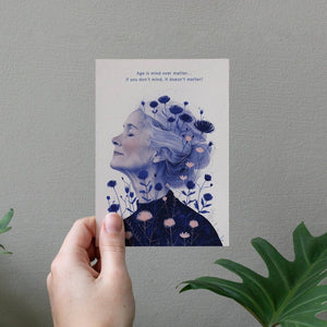 Age is mind over matter | Birthday Card | Female Birthday