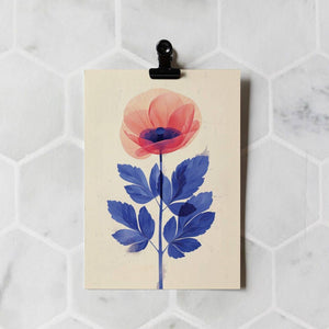Wild poppy | Everyday Greeting Card | birth month flower