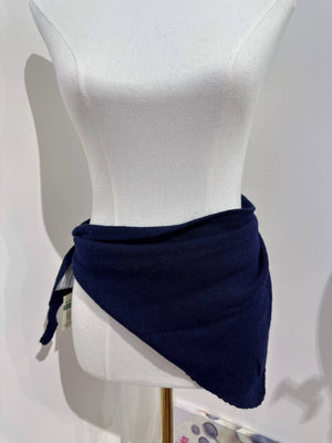 Eco cashmere ZO-MA Knitted Triangle Scarf - Camel