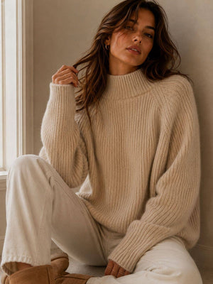 Reversible Alpaca & Wool Knit Sweater