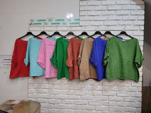 Colette Linen Top