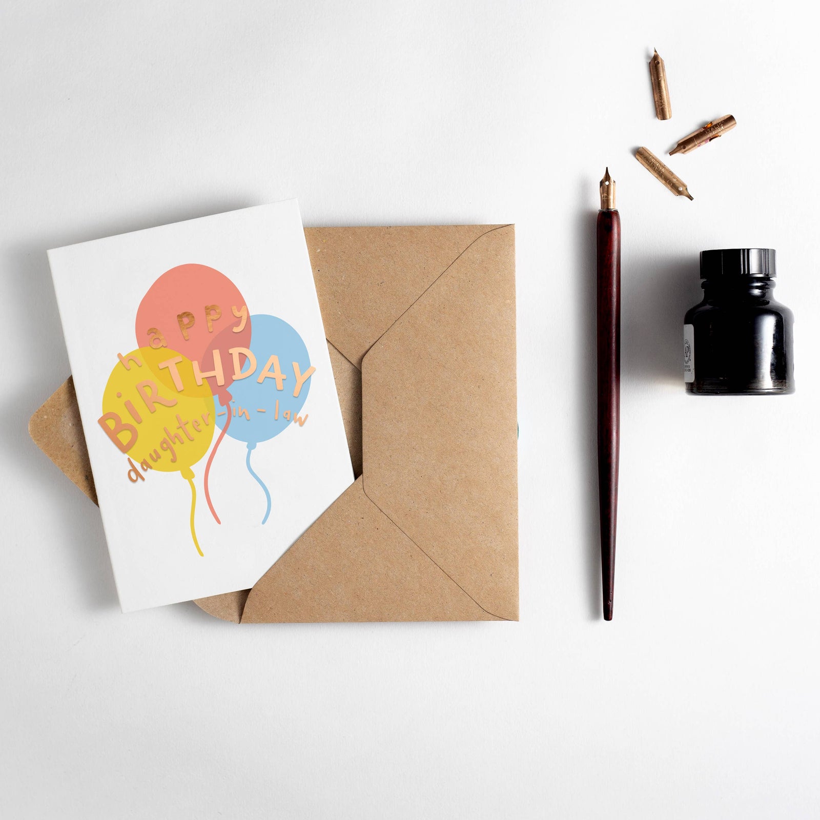 Happy Birthday Daughter-in-law Letterpress Card