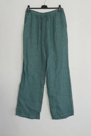 100% linen trousers REF. 30132: Navy / Unique