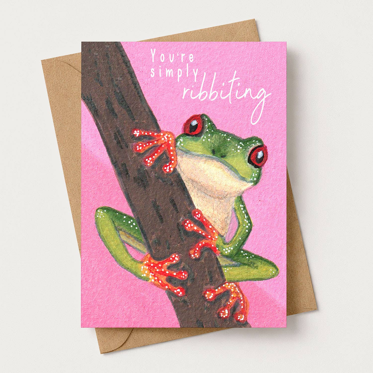 Cute Frog Greeting Card Funny Animal Pun Birthday Quote