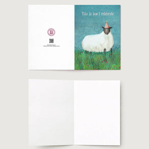 Funny Dry Humour Animal Sheep Birthday Card Floral Meadow