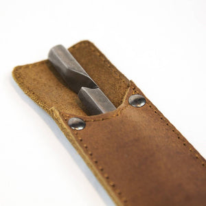 Bottle Opener with leather sleeve