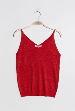 Shiny lurex tank top - 8752