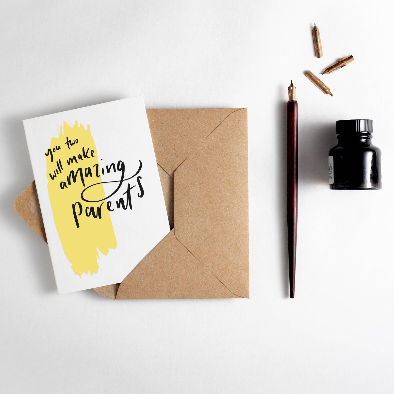 You Two Will Make Amazing Parents Letterpress Card