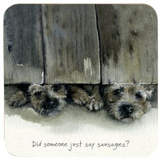 Little Dog Laughed Coaster - Sausage