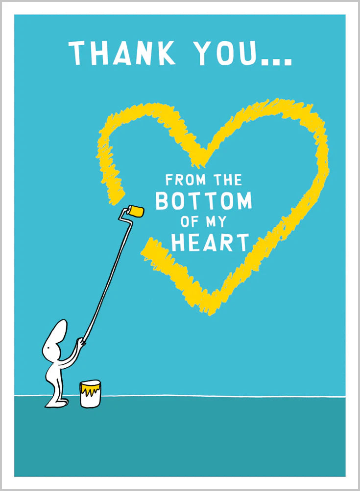 Thank you from the bottom of my heart