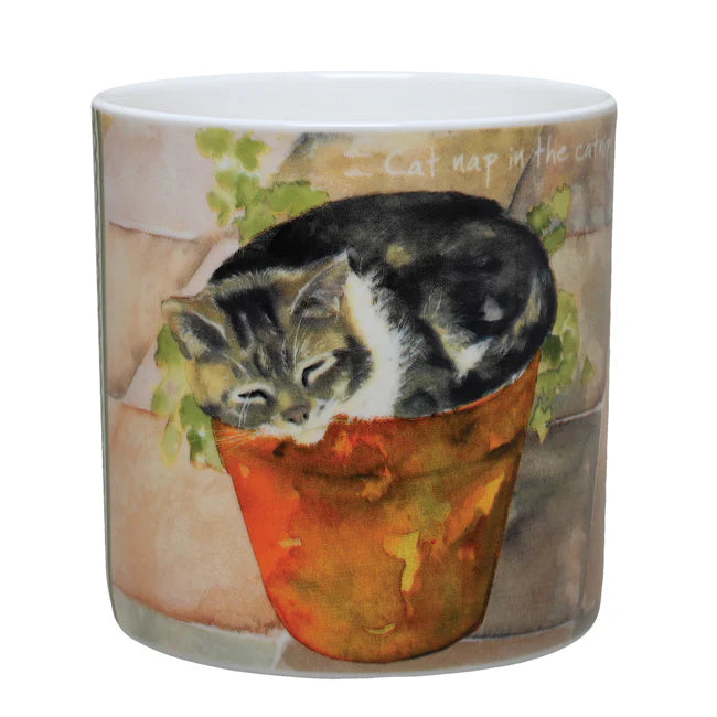 Cat Mug - Catnap in the Catnip - Gift Boxed