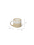 White Half Glazed Mug, Set 2