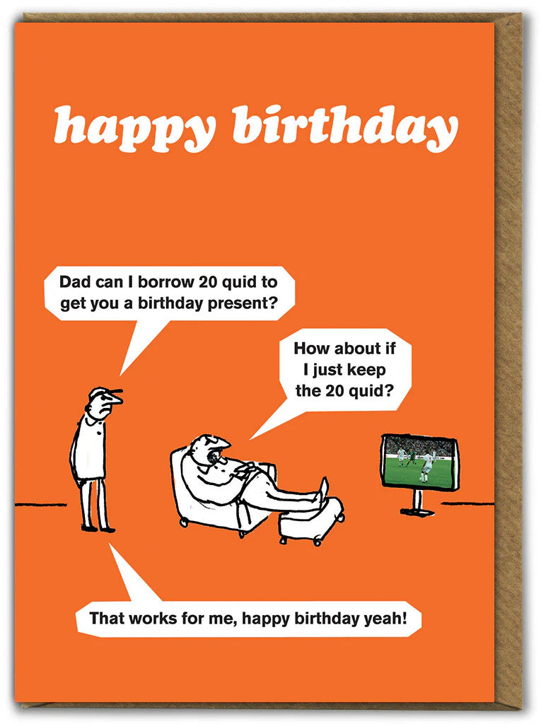 Modern Toss Card - Borrow 20 quid
