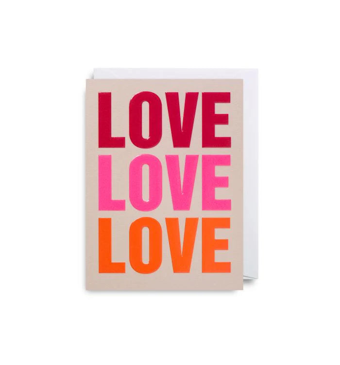 Mini Card -  Love Love Love