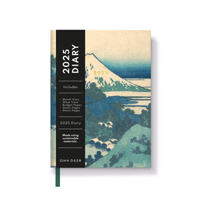 2025 Diary A6, Woodblock Mountain