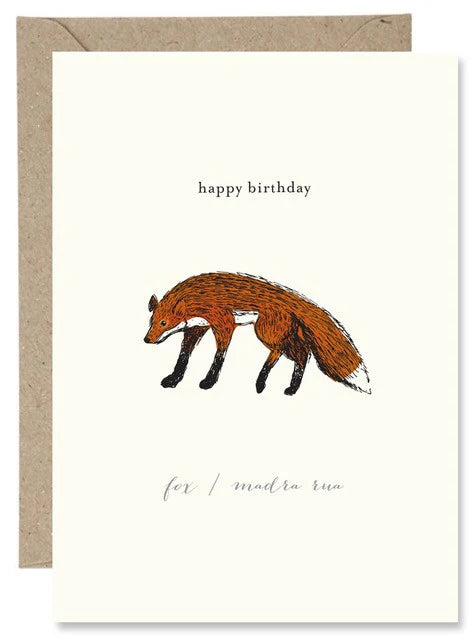 Paper Gull  Birthday Fox/Madra Rua P189