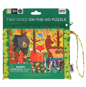 Double Sided On-The-Go Puzzle, Woodland