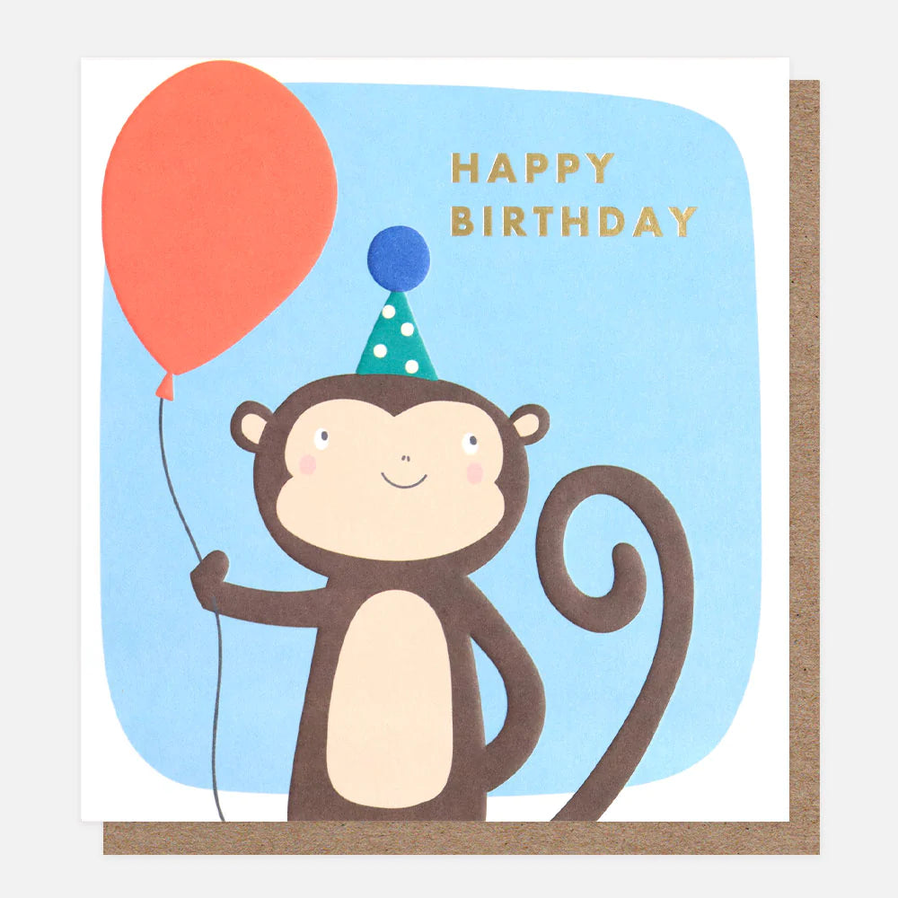 Caroline Gardiner Card, Birthday Monkey