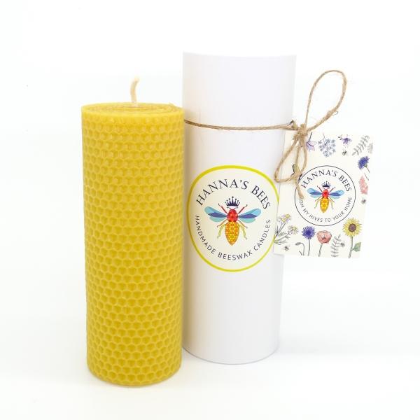 Hanna's Bees Pure Beeswax Candle Gift Boxed