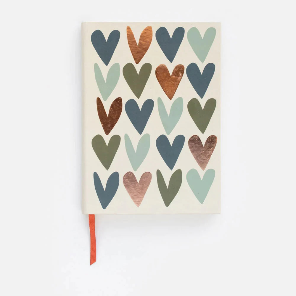 Caroline Gardiner Casebound Notebook - Slim Hearts