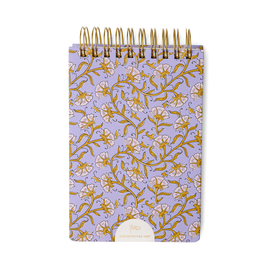 Chunky Notepad - Purple Vintage Floral