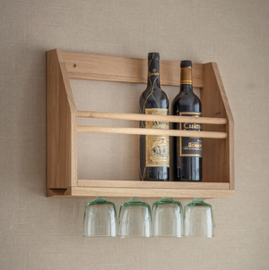 Oak Wine Glass Shelf