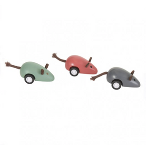 Wooden Pull Back Mouse