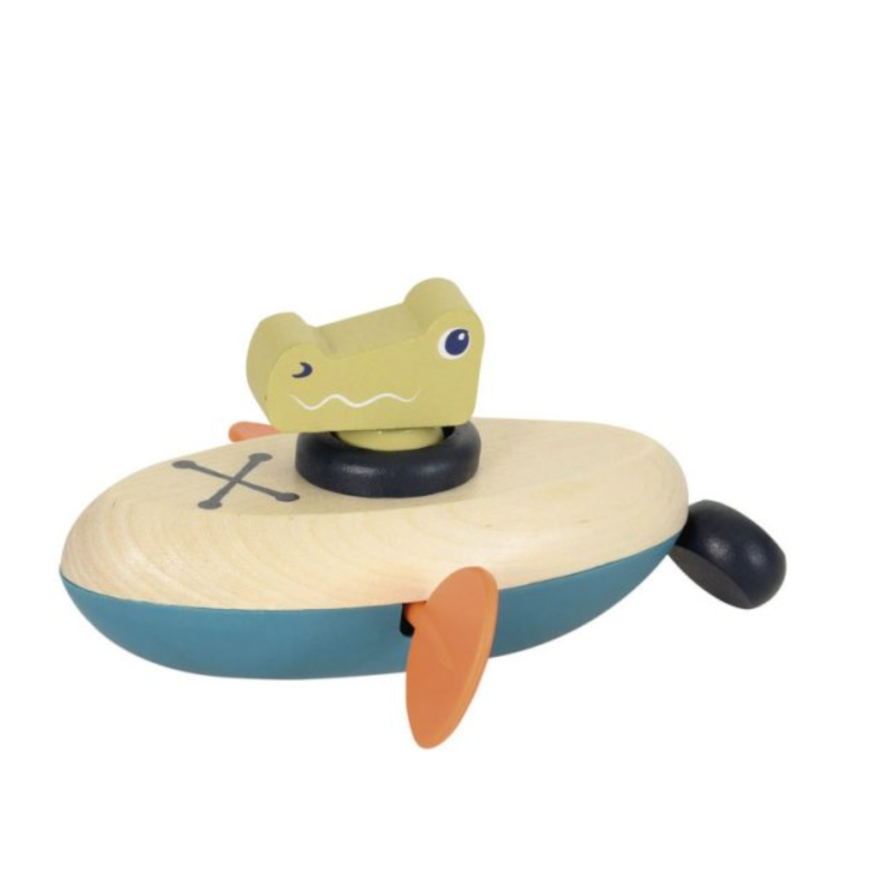 Wooden Wind Up Water Croc