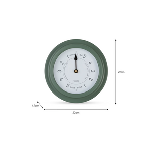 NEW Tide Clock - Thistle Green
