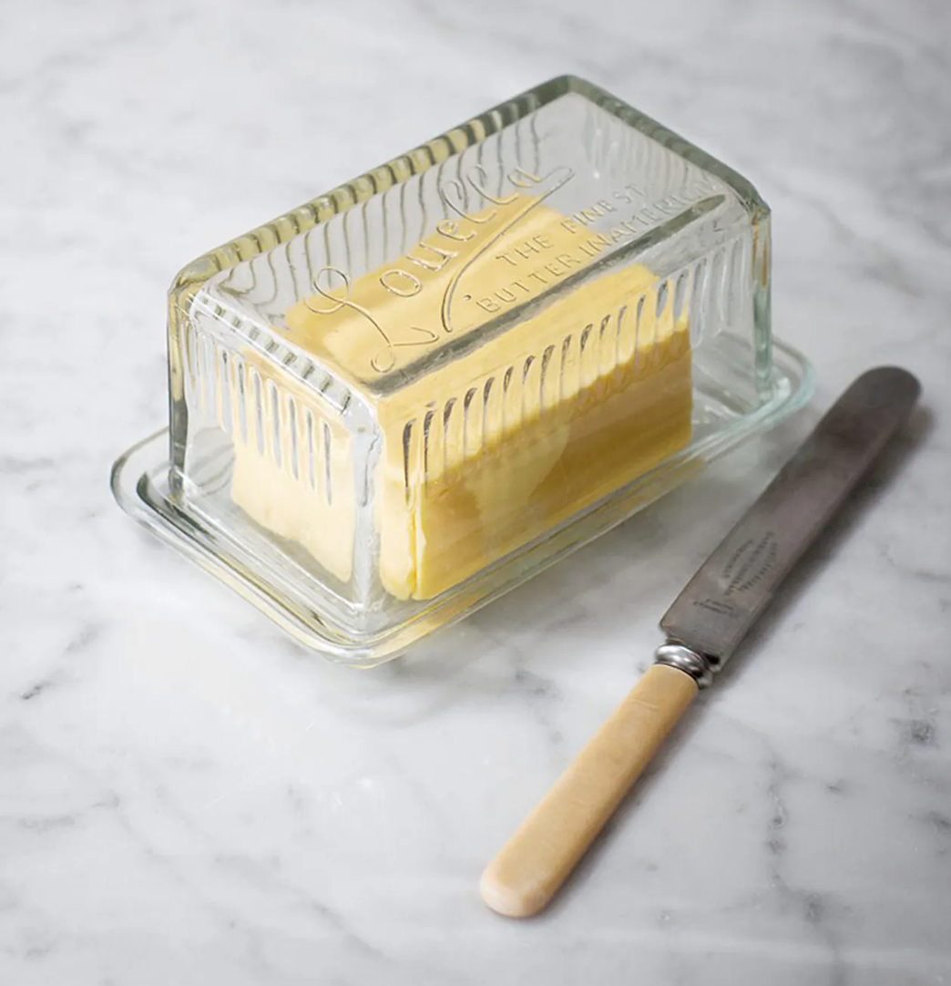 Louella Butter Dish Glass